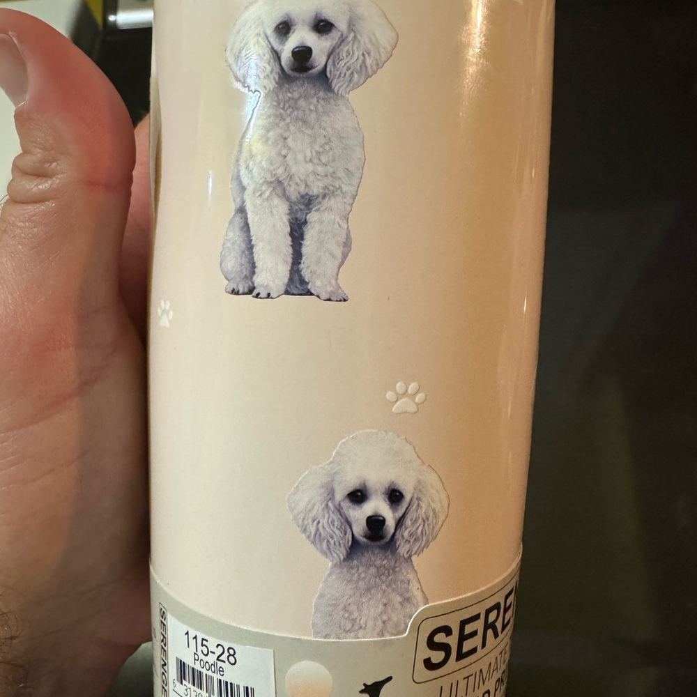 Poodle Tumbler 20 Oz Pink.  Never been used